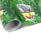Lemur von Madagaskar Geschenkpapier (Rolleneckpunkt)