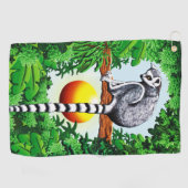 Lemur von Madagaskar Golfhandtuch (Horizontal)