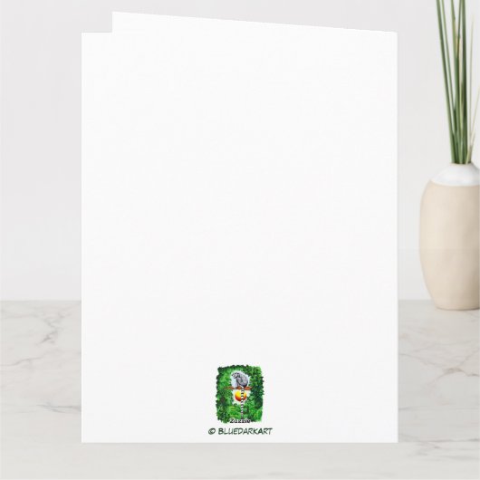 Lemur von Madagaskar Karte (Rückseite)