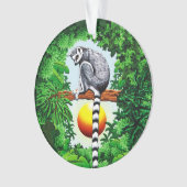 Lemur von Madagaskar Ornament (Vorderseite)
