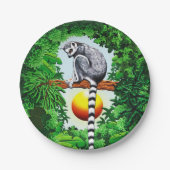Lemur von Madagaskar Pappteller (Vorderseite)