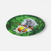 Lemur von Madagaskar Pappteller (Schrägansicht)