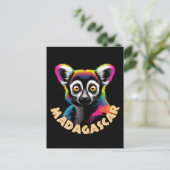 Lemur von Madagaskar Postkarte (Stehend Vorderseite)