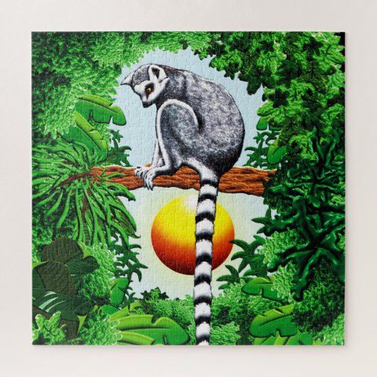 Lemur von Madagaskar Puzzle (Vertikal)