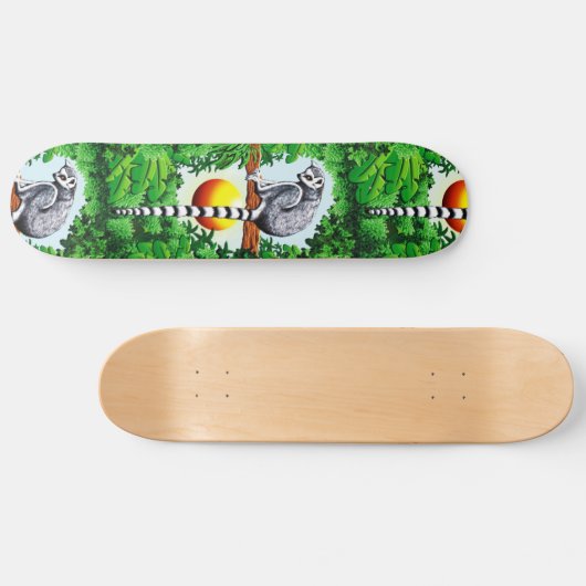 Lemur von Madagaskar Skateboard (Horizontal)