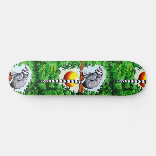Lemur von Madagaskar Skateboard (Horizontal)