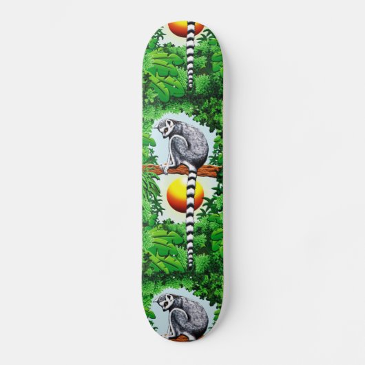 Lemur von Madagaskar Skateboard (Vorderseite)