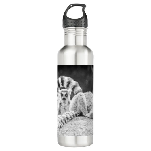 Lemur von Madagaskar Wasserflasche Edelstahlflasche (Vorderseite)