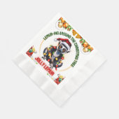 Lemur Weihenhut Xmas Ring Tail Christmas Hat Serviette (Ecke)