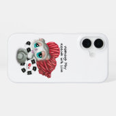 Lemur Whispers of Love – Surprise Heart iPhone 16 Hülle (Rückseite (Horizontal))