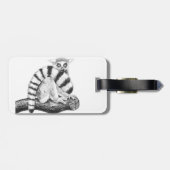 Lemur zeichnend gepäckanhänger (Rückseite horizontal)