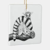 Lemur zeichnend keramikornament (Rechts)