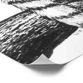 Lemur zeichnend poster (Ecke)