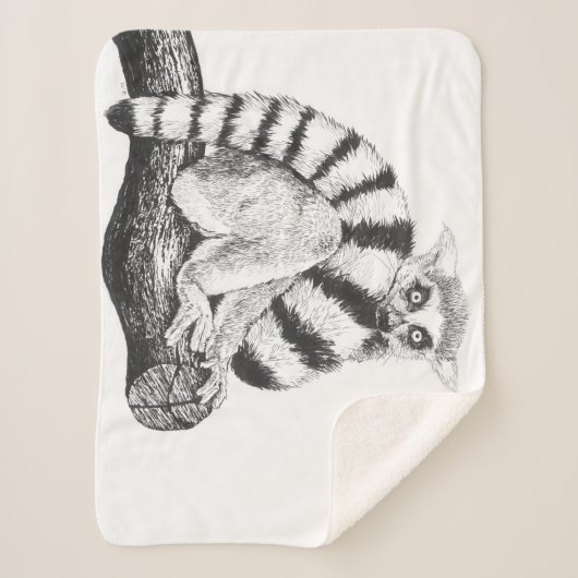 Lemur zeichnend sherpadecke (Vorderseite)