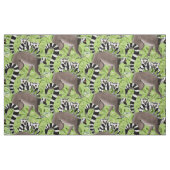 Lemuren auf den Rängen Madagaskars Stoff (Fat Quarter (45,7 x 55,9 cm))