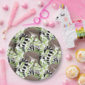 Lemuren auf Madagaskar im Dschungel Pappteller (Party)