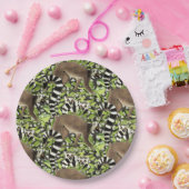 Lemuren auf Madagaskar im Dschungel Pappteller (Party)