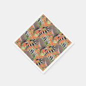 Lemuren auf Madagaskar im Dschungel Serviette (Ecke)