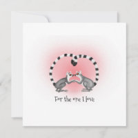 Lemuren in der Liebe niedlich Valentinas Flachquad