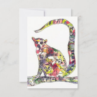 Lemuren in einem Lemur Magnet