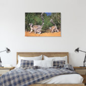Lemuren (Lemur Catta), Berenty Leinwanddruck (Insitu (Schlafzimmer))