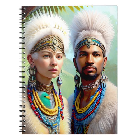 Lemurian Bird People of the Far North Notebook Notizblock (Vorderseite)