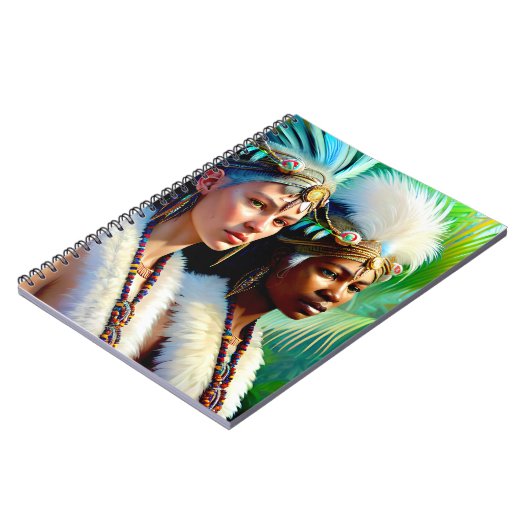 Lemurian Bird People of the Far North Notebook Notizblock (Linke Seite)