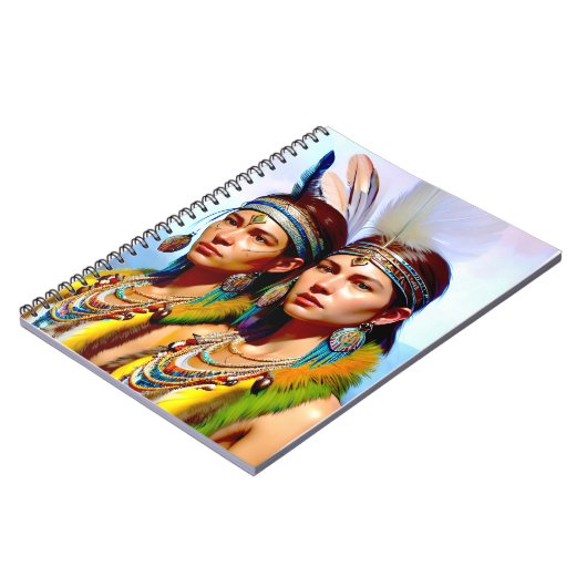 Lemurian Bird People of the Far North Notebook Notizblock (Linke Seite)