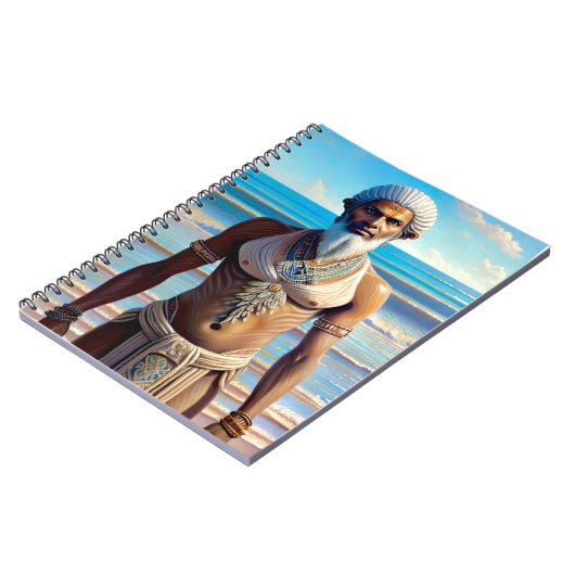 Lemurian Fisherman-Notebook Notizblock (Linke Seite)