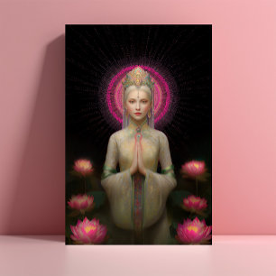 Lemurische Göttin der Liebe Hochfrequenz-Portrait Postkarte