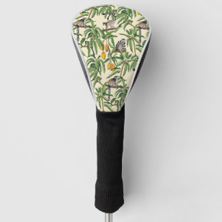 lemurs and branches mango seamless pattern golf headcover