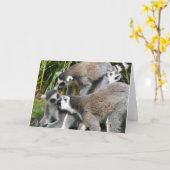 Lemurs Card Karte (Gelbe Blume)