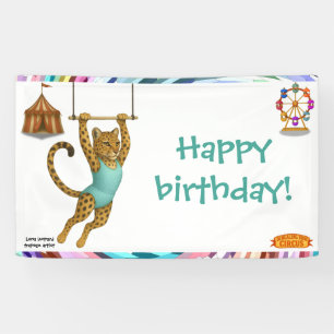 Lena Leopard Trapezartistin Banner