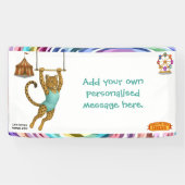 Lena Leopard Trapezartistin Banner (Horizontal)