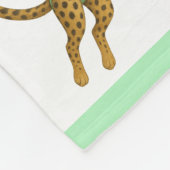 Lena Leopard Trapezartistin Fleecedecke (Ecke)