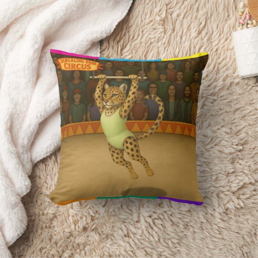 Lena Leopard Trapezartistin Kissen (Decke)