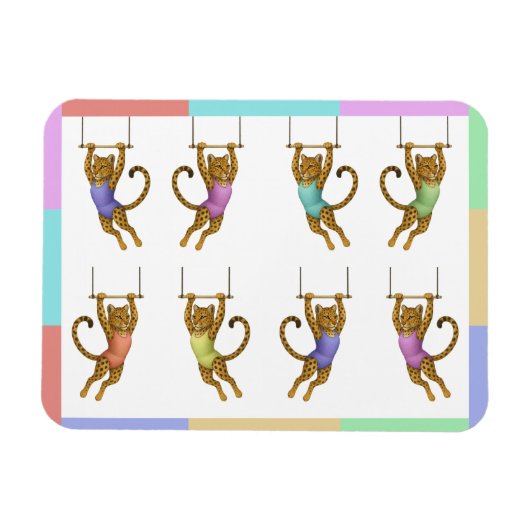 Lena Leopard Trapezartistin Magnet (Horizontal)