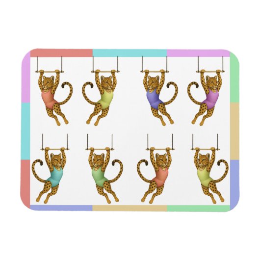 Lena Leopard Trapezartistin Magnet (Horizontal)