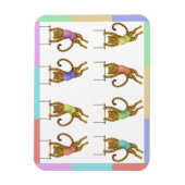 Lena Leopard Trapezartistin Magnet (Vertikal)