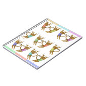 Lena Leopard Trapezartistin Notizblock (Linke Seite)
