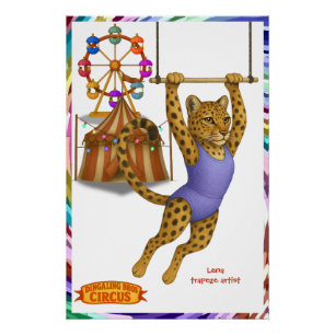 Lena Leopard Trapezartistin Poster