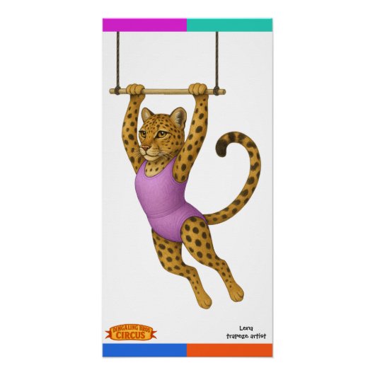 Lena Leopard, Trapezartistin Poster (Vorderseite)