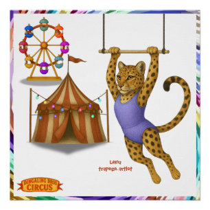 Lena Leopard Trapezartistin Poster