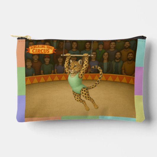 Lena Leopard Trapezartistin Zubehörtasche (Vorderseite)