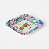 Lena leopard trapeze artist pappteller (Gewinkelt)