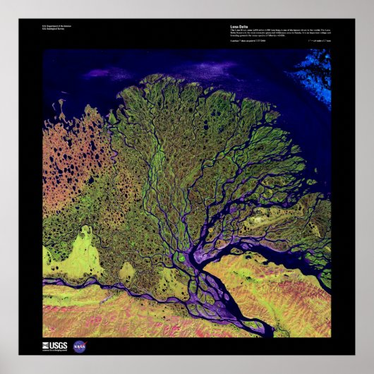 Lena River Delta Poster (Vorne)