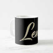 Lena white gold Handwriting Tasse Kaffeetasse (Vorderseite Links)