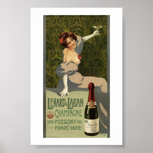 Lenard & Laban, Champagner, Vintag, Poster (Vorne)