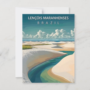 Lençóis Maranhenses Brasilien Dünen & Lagunen Postkarte