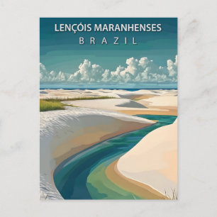 Lençóis Maranhenses Brasilien Dünen & Lagunen Postkarte